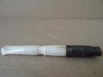 Curiosa antiek sigarettenpijpje van been benen pijpje 9cm, Antiek en Kunst, Ophalen of Verzenden