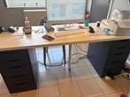 Ikea-bureaus met dubbele laden Alex, Huis en Inrichting, Ophalen, Zo goed als nieuw