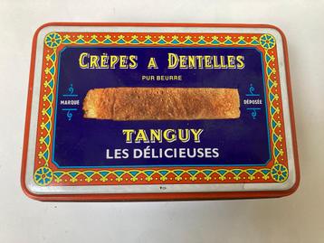 Vintage blik  “Crêpes à dentelles” + Engelse koekjes