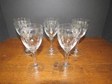 5 glazen gegraveerd in Porto beschikbaar voor biedingen