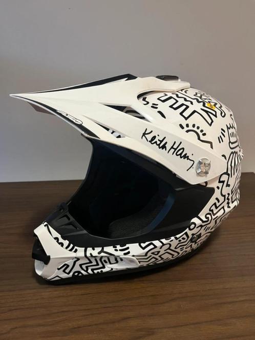 Keith Haring Collectie AXO Crosshelm, Motoren, Kleding | Motorhelmen, Dames, Heren, Kinderen, Offroadhelm, S, Overige merken, Nieuw zonder kaartje