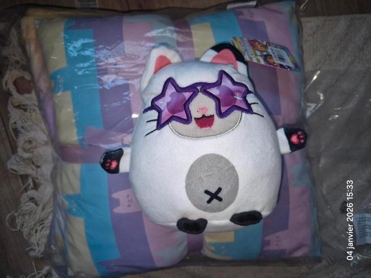 Gabby poppenhuisset - geruit en pluche Pandy Gabby's, Huis en Inrichting, Woonaccessoires | Plaids en Woondekens