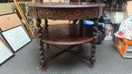 **PRACHTIGE MAHONIE SALONTAFEL - Victorian stijl**, Huis en Inrichting, Ophalen, Gebruikt, 50 tot 100 cm, Rond