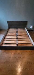 Bed, Huis en Inrichting, Ophalen, Bruin, Tweepersoons, Zo goed als nieuw