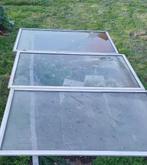 Serreglas met aluminium kader, Ophalen, Gebruikt
