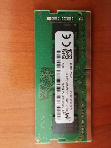 Micron Sodimm ddr4  8GB PC4-3200 beschikbaar voor biedingen