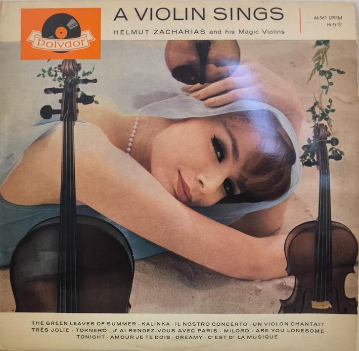 Helmut Zacharias And His Magic Violins – A Violin Sings, Cd's en Dvd's, Vinyl | Klassiek, Ophalen of Verzenden