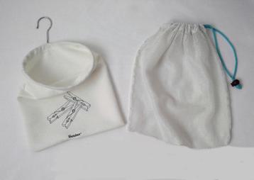 Sac pour pinces à linge + filet de lavage pour lingerie, Enlèvement ou Envoi, Utilisé