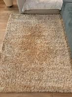Hoogpolig zandkleurig tapijt 150x200 cm, Huis en Inrichting, Stoffering | Tapijten en Vloerkleden, Ophalen, Gebruikt, Beige, 150 tot 200 cm