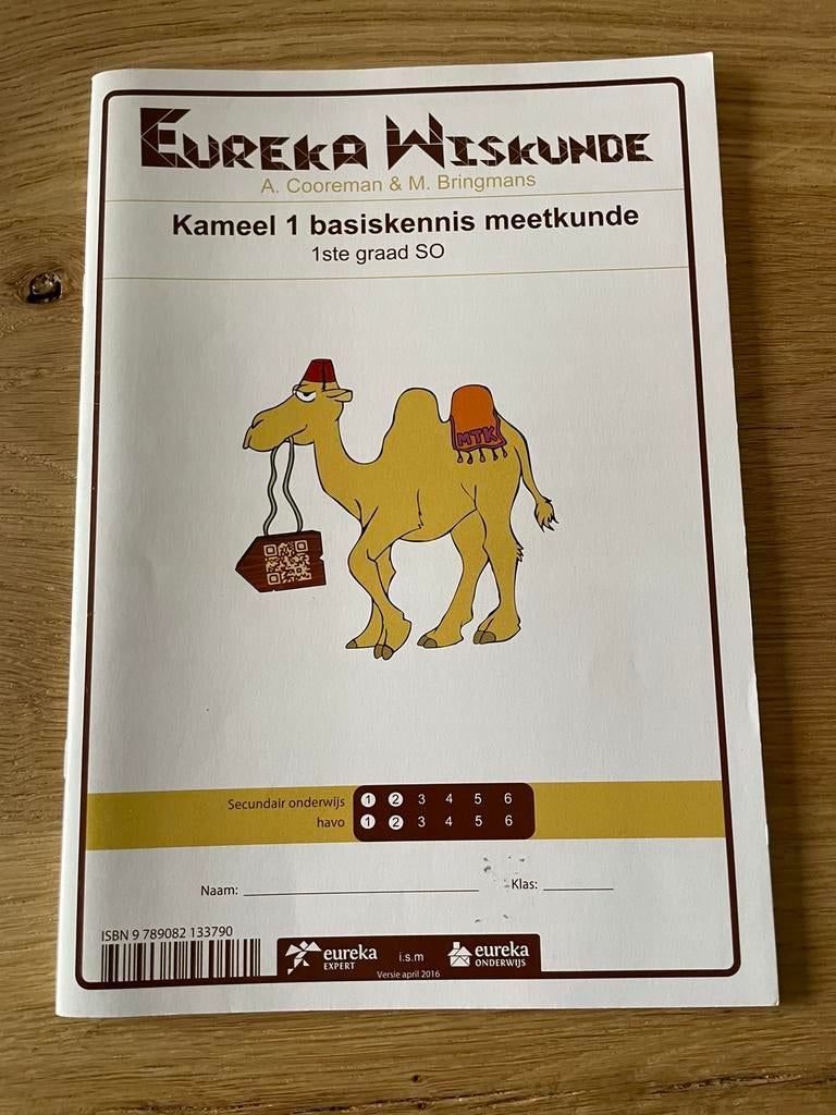 Eureka wiskunde 1ste graad so, Livres, Livres scolaires, Enlèvement, Néerlandais, Anny Cooreman