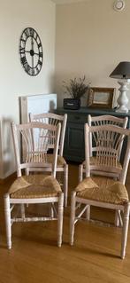 Set van 4 stoelen, Huis en Inrichting, Ophalen, Gebruikt, Wit, Vier