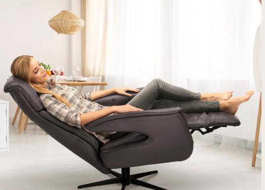 Fauteuil relax moderne Skagen, Maison & Meubles, Fauteuils, Neuf, Cuir, Enlèvement ou Envoi