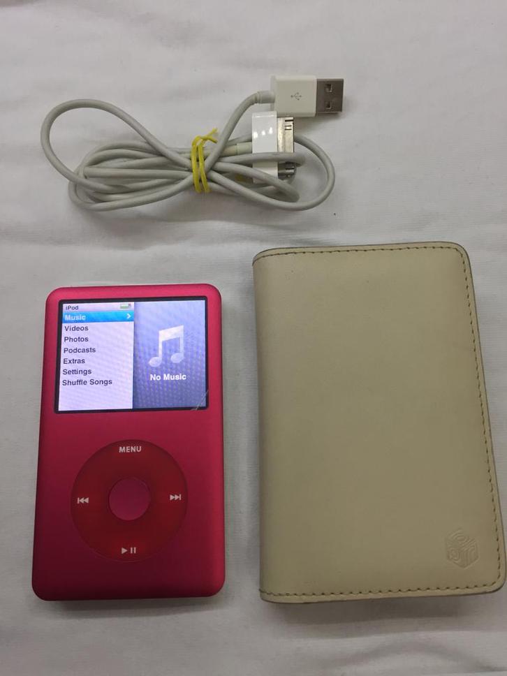 iPod RED EDITION 128Gb (customisé), Audio, Tv en Foto, Mp3-spelers | Apple iPod, Refurbished, Classic, 40 GB en meer, Overige kleuren
