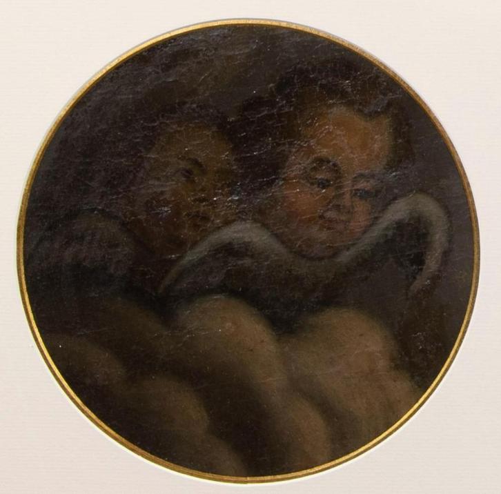 Antiek schilderij op doek –17e eeuw–Ingelijst en achter glas, Antiek en Kunst, Kunst | Schilderijen | Klassiek, Ophalen of Verzenden