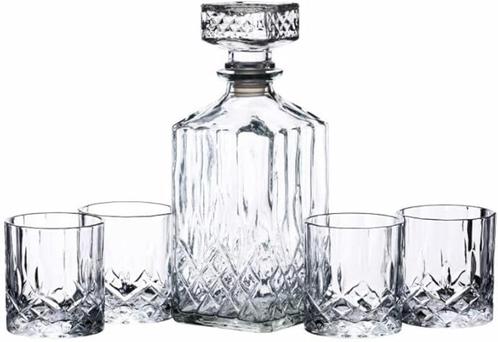 Geschenkset glazen karaf SNELLE GRATIS LEVERING, Antiek en Kunst, Antiek | Glaswerk en Kristal, Verzenden