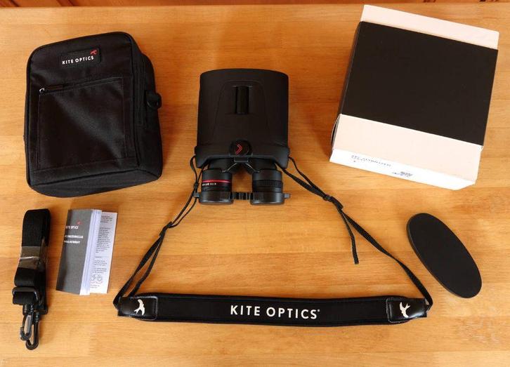 Verrekijker Kite APC stabilized 12 x 42, Audio, Tv en Foto, Optische apparatuur | Verrekijkers, Gebruikt, Met hoes of tas, Ophalen of Verzenden