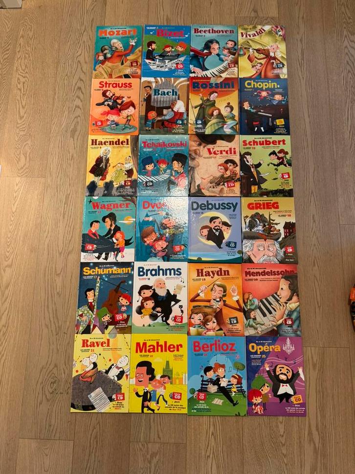 25 livres + CD Collection Les Grands Compositeurs, Boeken, Kinderboeken | Baby's en Peuters, Zo goed als nieuw, Ophalen