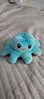 Omkeerbare octopus sleutelhanger knuffel, Kinderen en Baby's, Speelgoed | Knuffels en Pluche, Ophalen of Verzenden, Zo goed als nieuw