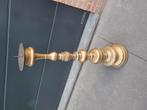 Oude bronzen kerkkaars, Antiek en Kunst, Ophalen