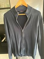Mooi donkerblauw vestje met ronde kraag maat L, Maat 52/54 (L), Blauw, Ophalen of Verzenden, Zo goed als nieuw