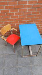 TUBAX kinderbureau + stoeltje 1965, Ophalen, Gebruikt, Tafel(s) en Stoel(en)