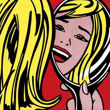 Roy Lichtenstein Girl in Mirror beschikbaar voor biedingen