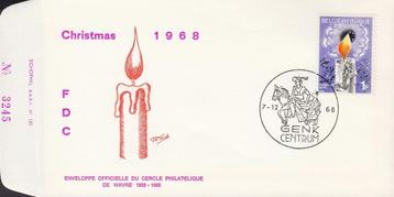 1968 - BELGIË - FDC Kerstmis [Y&T 1478] + GENK  beschikbaar voor biedingen