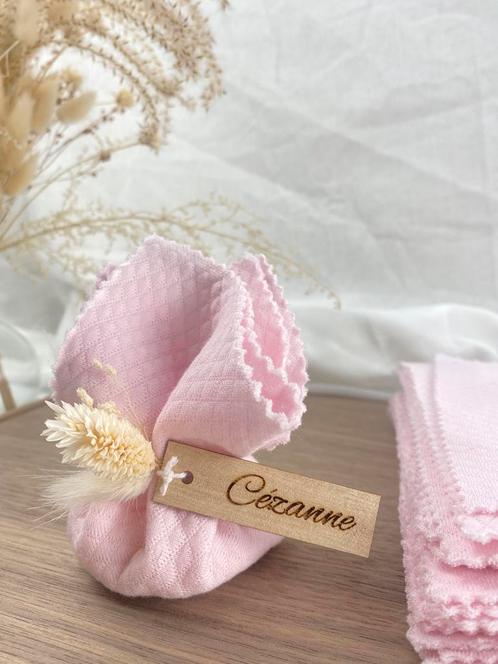 24 roze honeycomb doekjes, Kinderen en Baby's, Kraamcadeaus en Geboorteborden, Ophalen of Verzenden