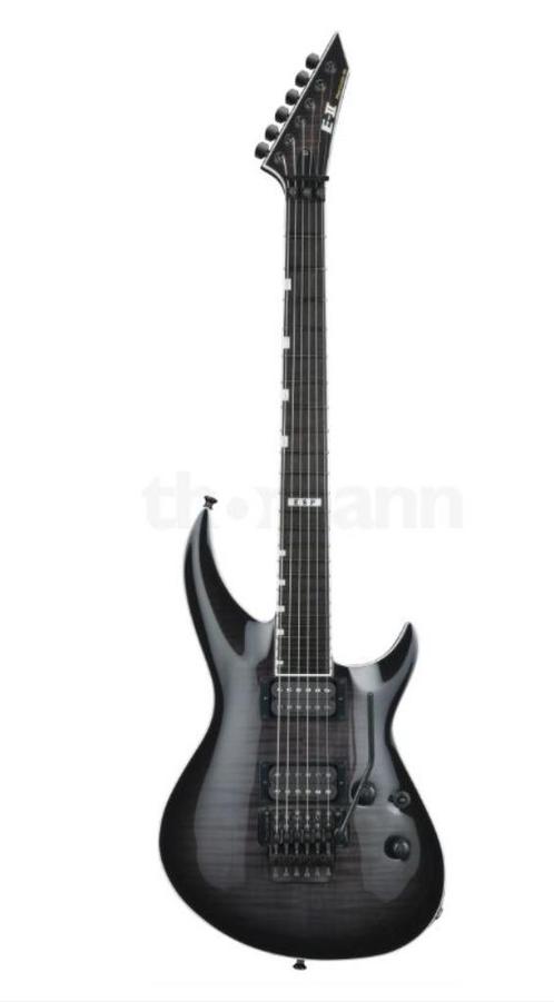 ESP E-II Horizon 3 FM FR STBLKSB Case Incl., Muziek en Instrumenten, Snaarinstrumenten | Gitaren | Elektrisch, Zo goed als nieuw