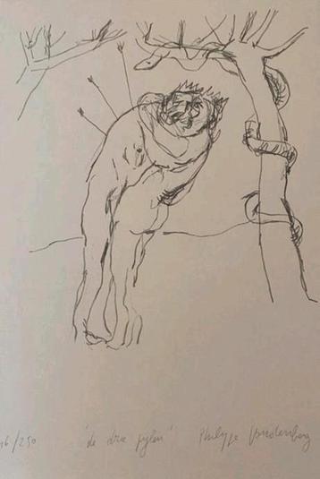 Philippe Vandenberg lithografie "De drie Pijlen"  beschikbaar voor biedingen