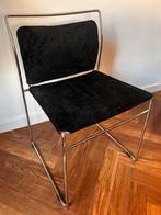 Set van 6 vintage Cassina Tulu stoelen, Tissus, Design, Enlèvement, Noir