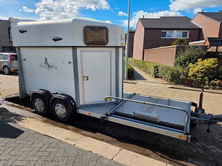 Paardenmentrailer te koop., Dieren en Toebehoren, Paarden en Pony's | Trailers en Aanhangwagens, Zo goed als nieuw, Ophalen