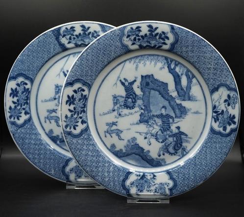 Antiek porselein bordjes Chinees Petrus Regout, Antiek en Kunst, Antiek | Porselein, Ophalen of Verzenden