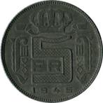 Belgische Koning Leopold III (1934-1947) 5 frank 1945  Frans, Ophalen of Verzenden, Losse munt