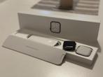 Apple Watch Series 7 4G – 45mm – Acier inoxydable – Milanais, Handtassen en Accessoires, Smartwatches, Ophalen, Zwart, IOS, Zo goed als nieuw