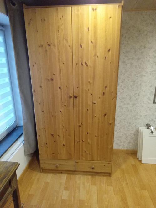 Garde robe/ penderie en pin massif, Huis en Inrichting, Kasten | Kleerkasten, Zo goed als nieuw, 150 tot 200 cm, 50 tot 100 cm