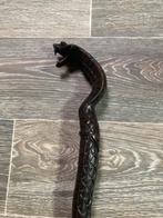 Prachtige exotische zwarte houten wandelstok Nieuw, Sport en Fitness, Bergsport en Wandelen, Ophalen, Zo goed als nieuw