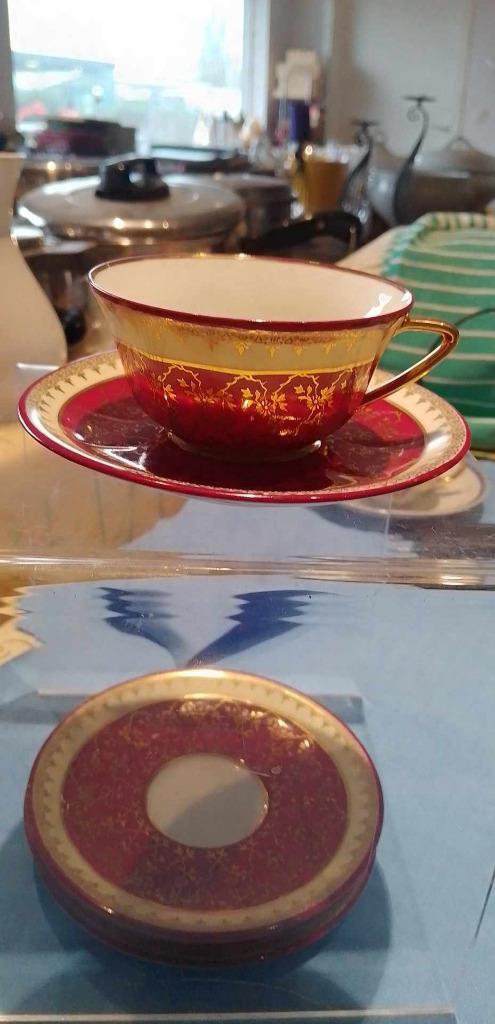 tasje plus ondertas Limoges Gout de ville, Antiek en Kunst, Antiek | Servies los, Ophalen of Verzenden