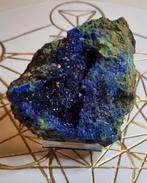 Prachtige kristallen van azuriet met malachiet!, Verzamelen, Mineralen en Fossielen, Ophalen of Verzenden