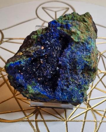 Prachtige kristallen van azuriet met malachiet! beschikbaar voor biedingen