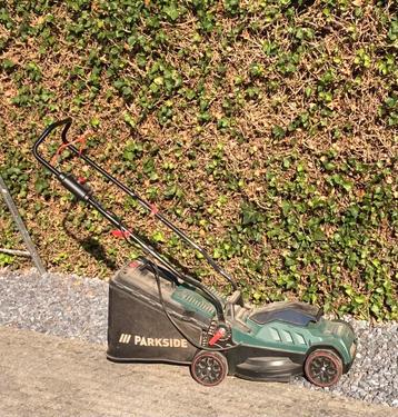 Accu grasmaaier parkside zonder accu, Tondeuses à gazon sur batterie, Enlèvement, Utilisé, Bac de ramassage