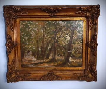 FRANZ COURTENS  (1854-1943)  Allée, sous- bois.(55x45/40x30) beschikbaar voor biedingen