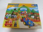 Playmobil 123  nr 6754 grote dierentuin met 5 mannetjes trak, Enlèvement, Neuf, Ensemble complet