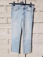 River Woods Jeansbroek met pareltjes;EUR164 - 14 jaar, Kinderen en Baby's, Kinderkleding | Maat 164, Broek, Gebruikt, River Woods