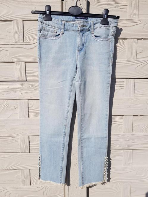 River Woods Jeansbroek met pareltjes;EUR164 - 14 jaar, Kinderen en Baby's, Kinderkleding | Maat 164, Gebruikt, Meisje, Broek, Ophalen of Verzenden
