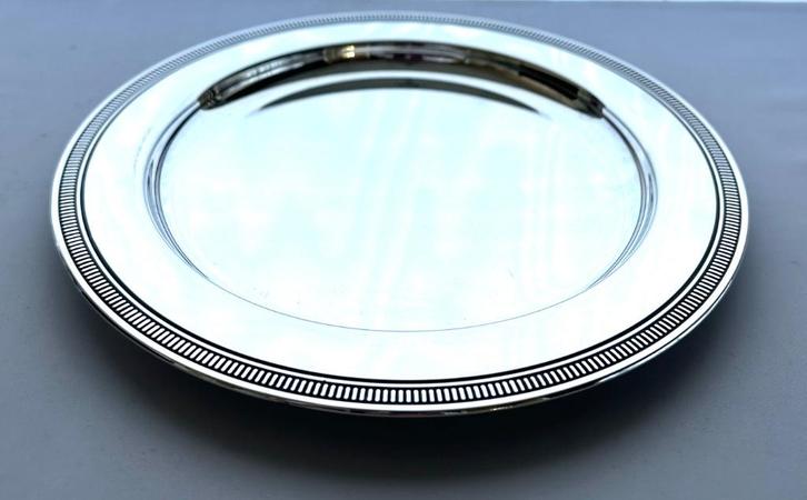 verzilverd bord Italiaans design silver plated - il maestri, Antiek en Kunst, Antiek | Zilver en Goud, Ophalen of Verzenden