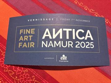 Vernissage Antica Namur - Entrée pour deux personnes beschikbaar voor biedingen