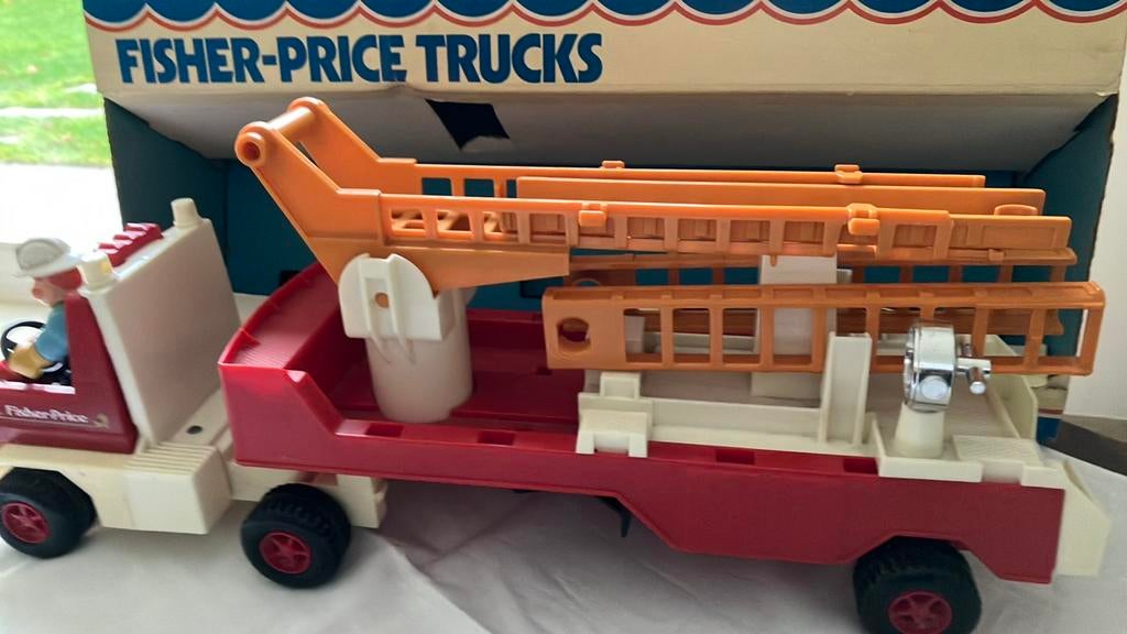 Fisher Price Trucks met haak en ladder, Ophalen of Verzenden, Zo goed als nieuw