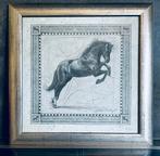 3 vintage kaders. Paarden getekend door Laura Di Angelo., Antiek en Kunst, Ophalen