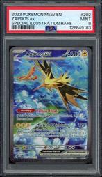 Zapdos ex [SIR] PSA 9 - 202/165 - 151 2023, Hobby en Vrije tijd, Verzamelkaartspellen | Pokémon, Ophalen of Verzenden, Zo goed als nieuw